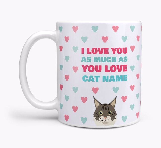 I Love You as Much as You Love...: Personalized {breedCommonName} Mug